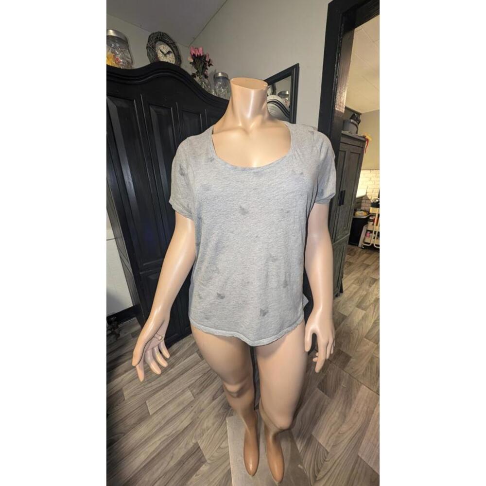 Lane Bryant Gray Short Sleeve Cotton Tee – Size 22/24